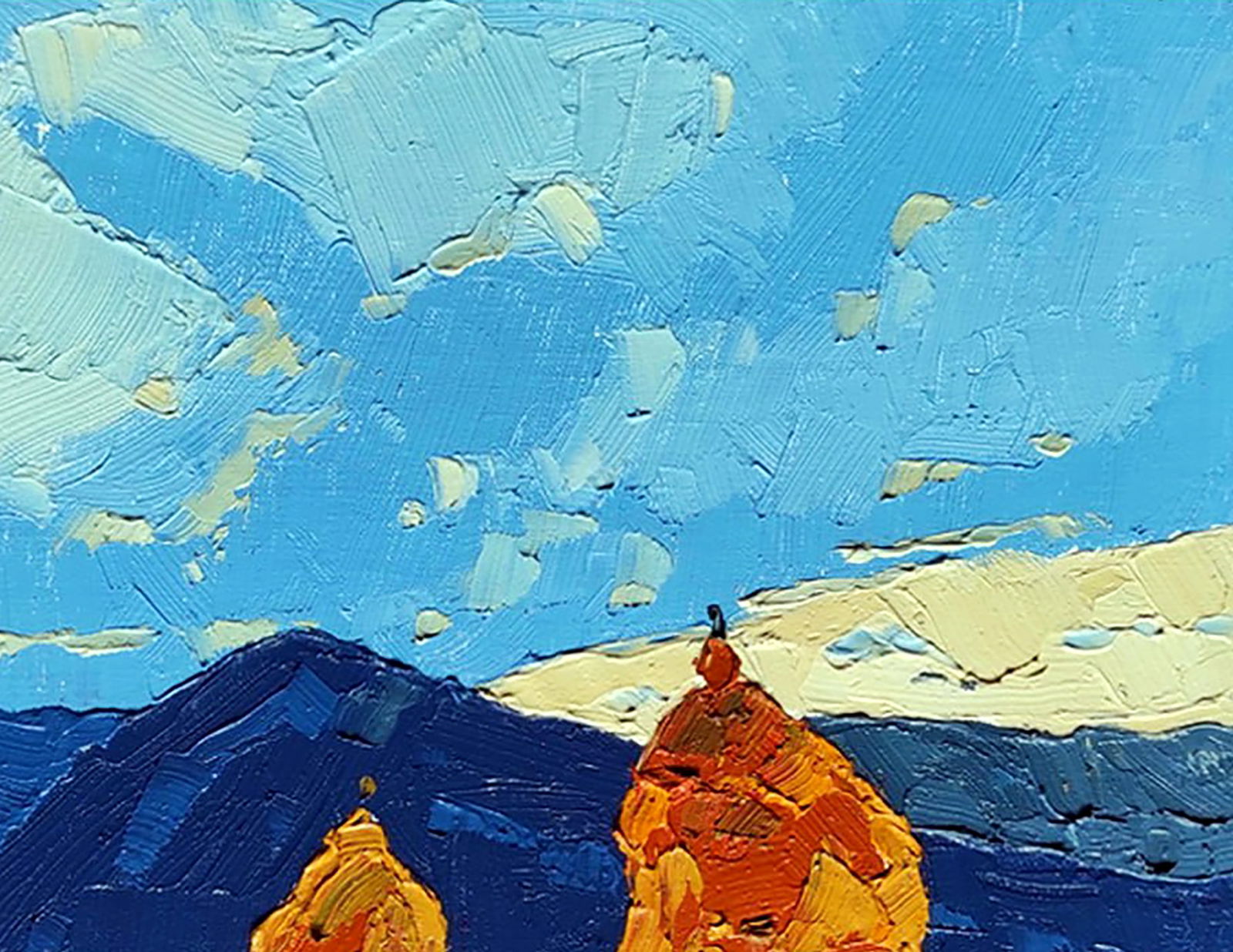 Oil painting In the mountains Yaroslav Savchyn - 3