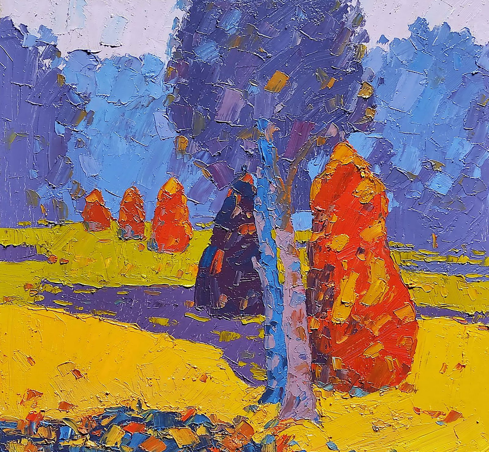 Oil painting In the summer meadows Yaroslav Savchyn: Title: Oil painting In the summer meadows Yaroslav Savchyn Description: 4SAVCH Painter: Yaroslav Savchyn Size: 40x42 cm/15.74x16.53 inches Components: oil, canvas on cardboard Original painting CONDIT
