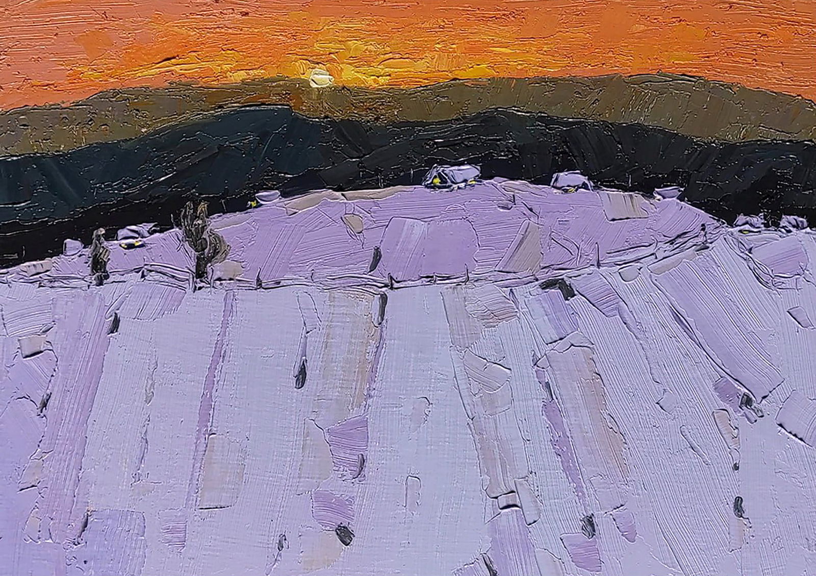 Oil painting It's getting dark Yaroslav Savchyn: Title: Oil painting It's getting dark Yaroslav Savchyn Description: 12SAVCH Painter: Yaroslav Savchyn Size: 25x35 cm/9.84x13.77 inches Components: oil, canvas on cardboard Original painting