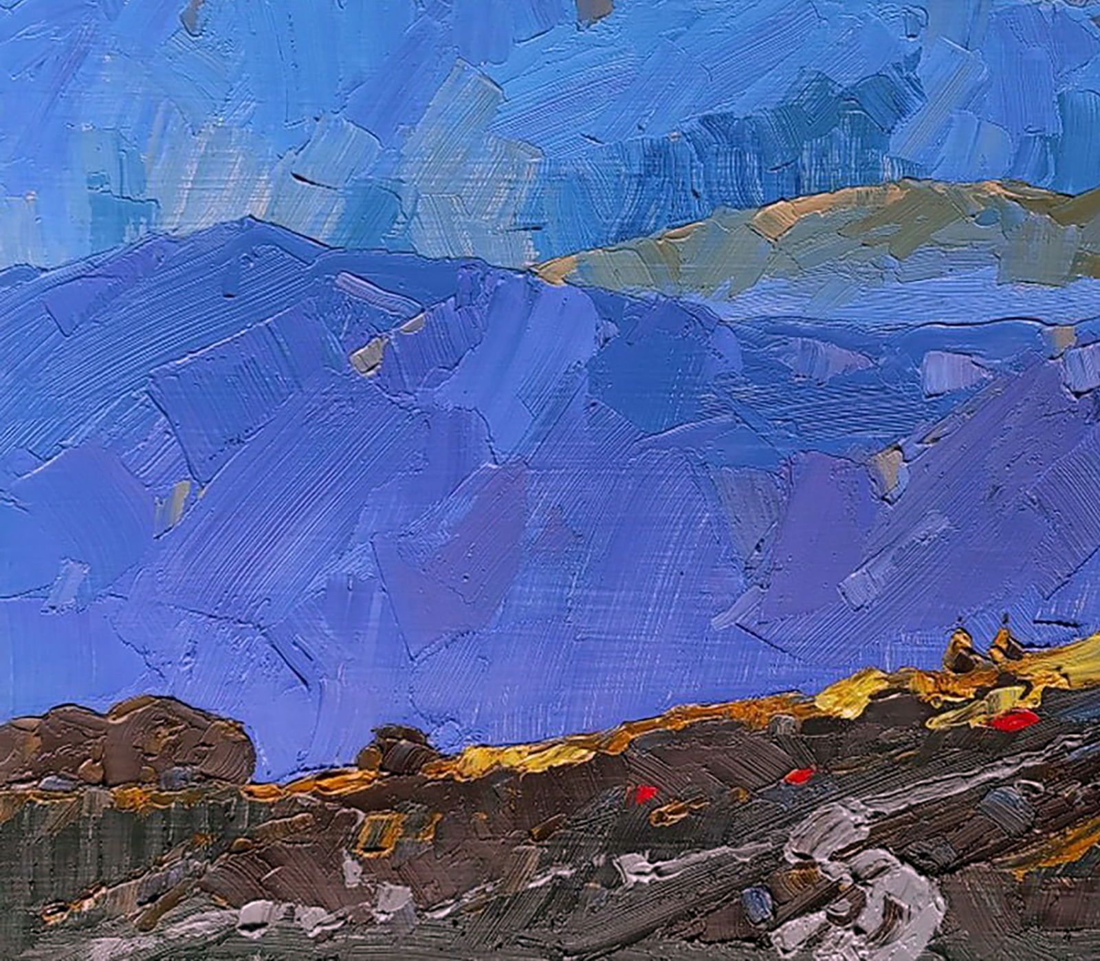 Oil painting Alpine meadows Yaroslav Savchyn - 4