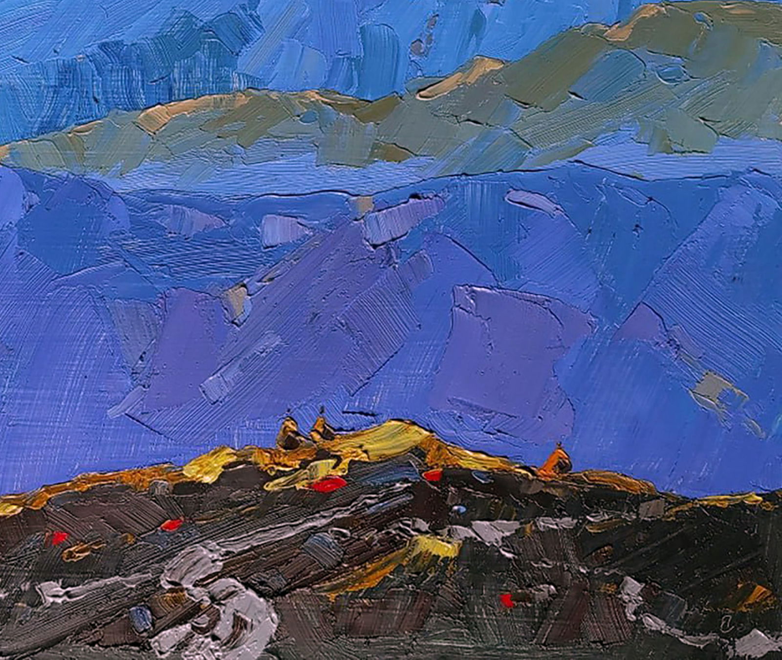 Oil painting Alpine meadows Yaroslav Savchyn - 5