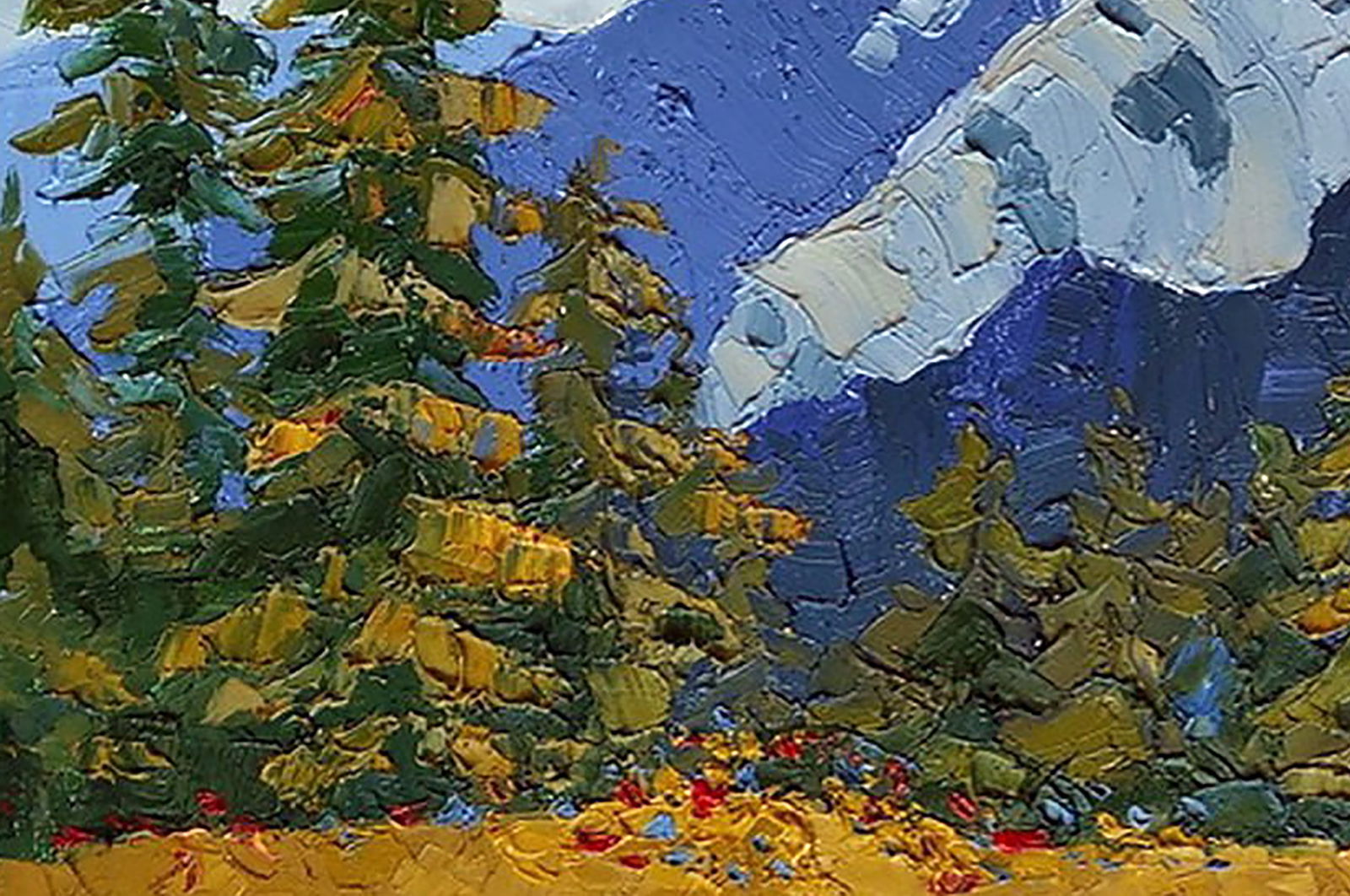 Oil painting Carpathian mountains Yaroslav Savchyn - 4