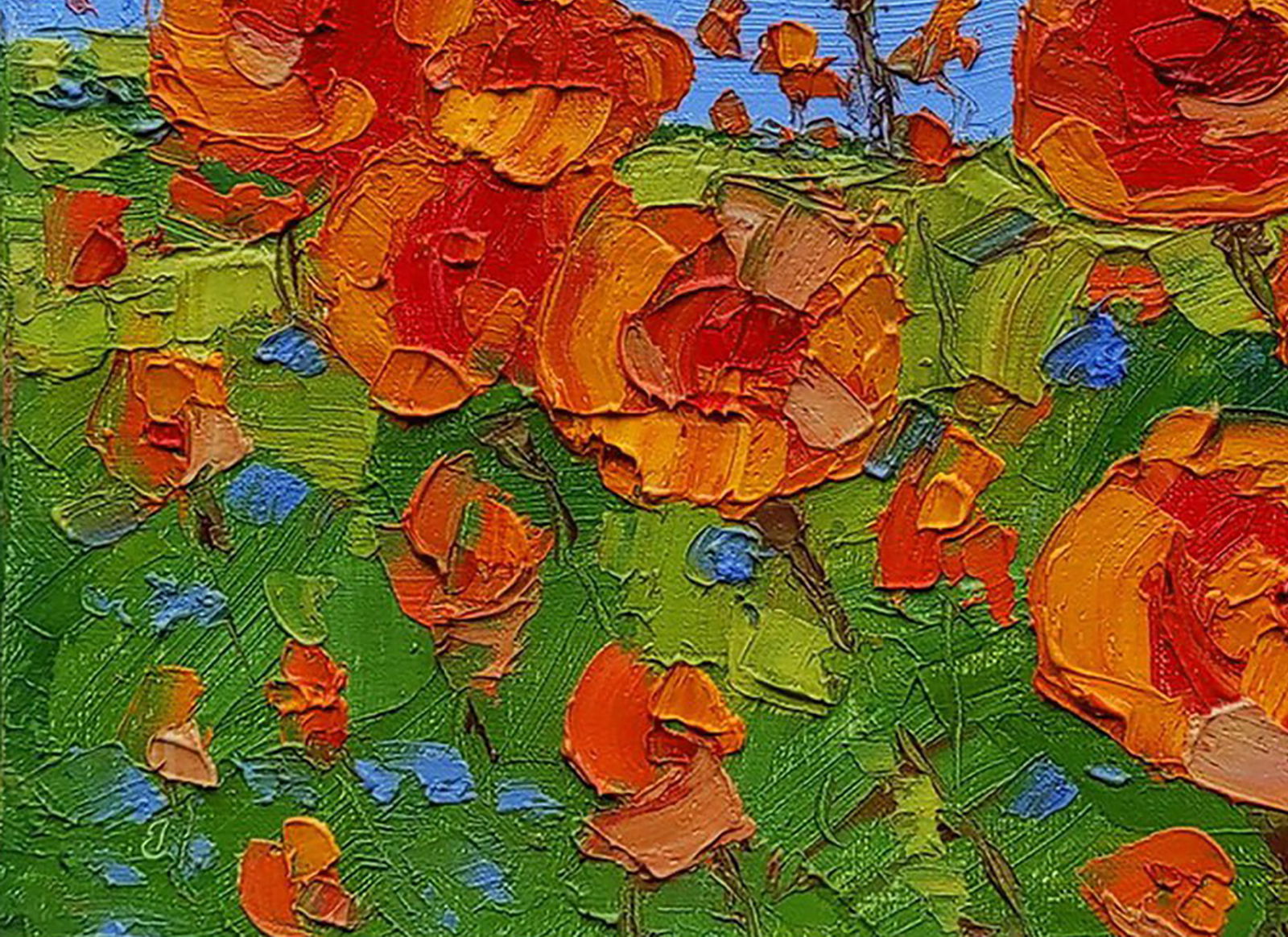 Oil painting Poppies Yaroslav Savchyn - 4