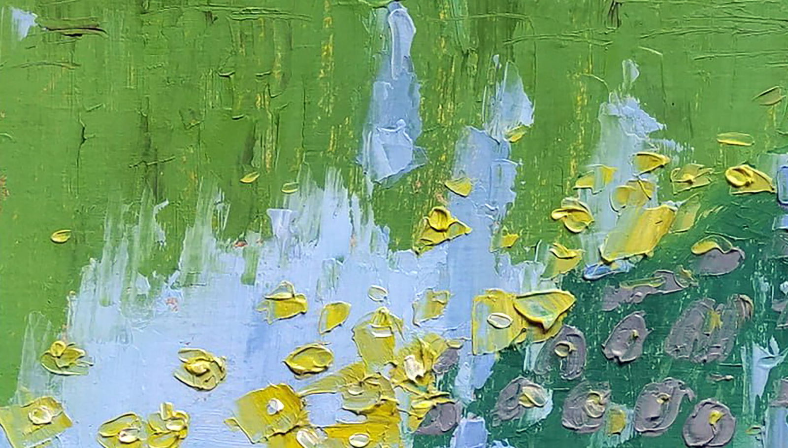 Oil painting Lake near the castle Yaroslav Savchyn - 4