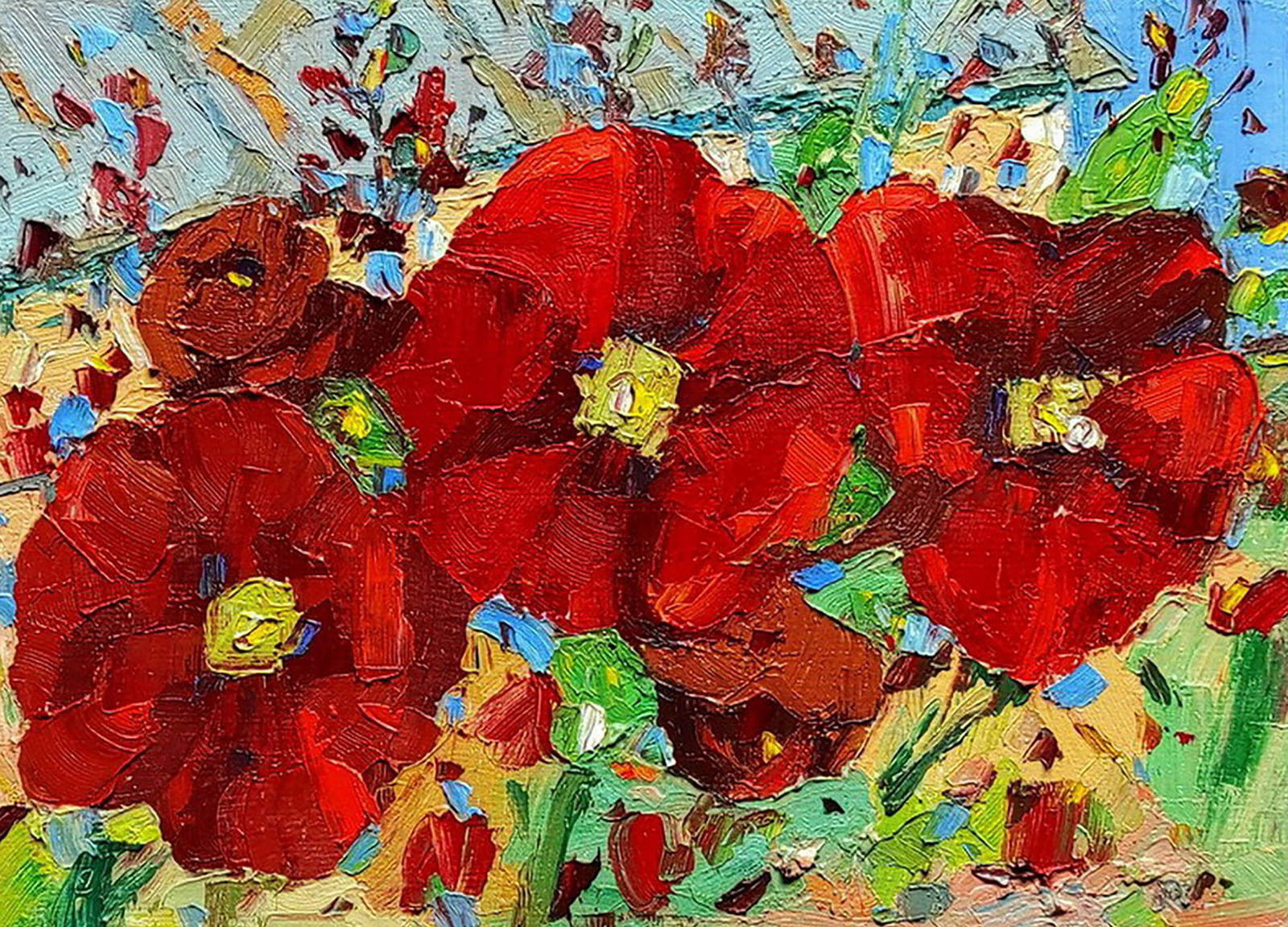 Oil painting Morning Yaroslav Savchyn: Title: Oil painting Morning Yaroslav Savchyn Description: 53SAVCH Painter: Yaroslav Savchyn Size: 25x35 cm/9.84x13.77 inches Components: oil, canvas on hardboard Original painting CONDITION: excellent