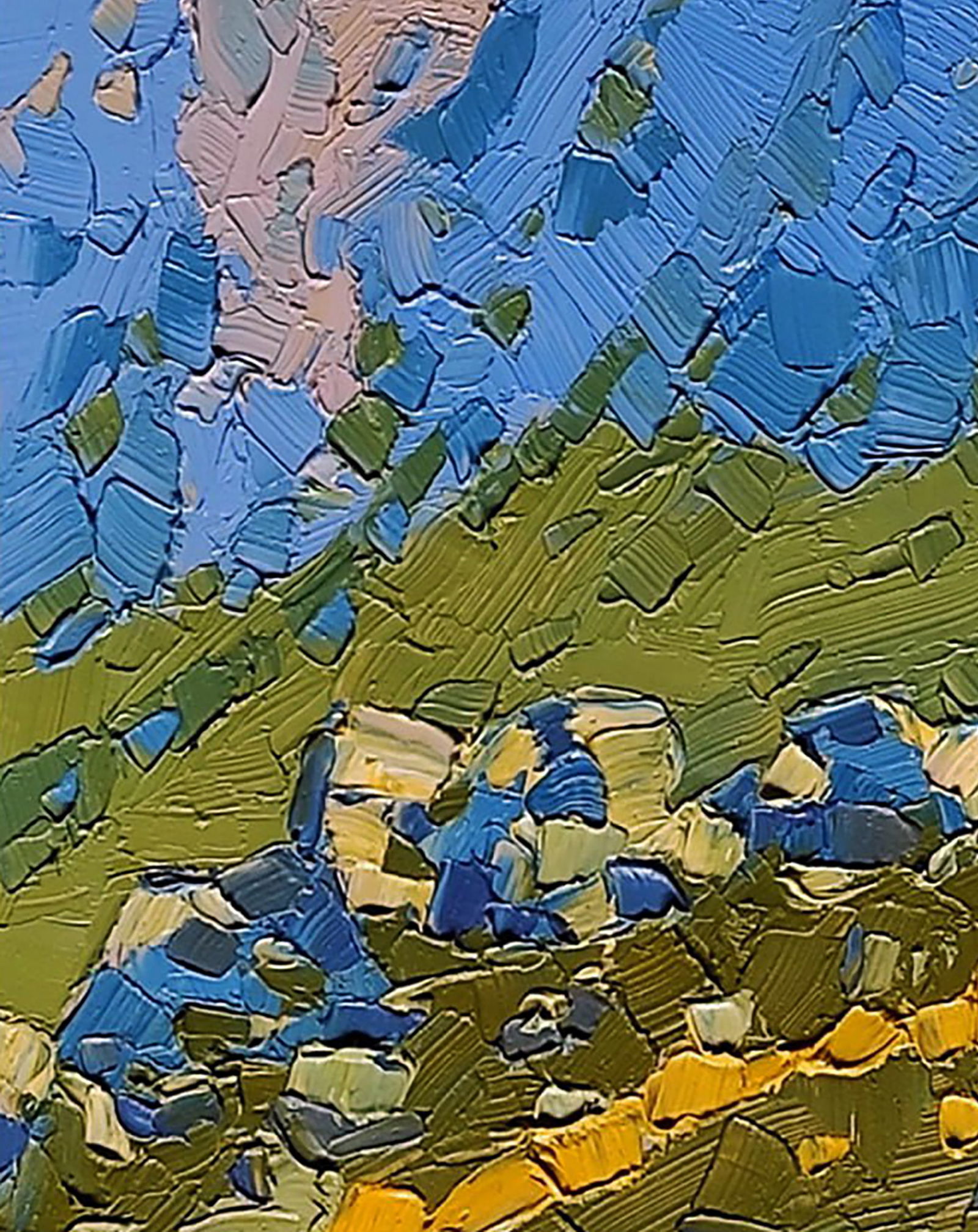 Oil painting Morning in the mountains Yaroslav Savchyn - 4