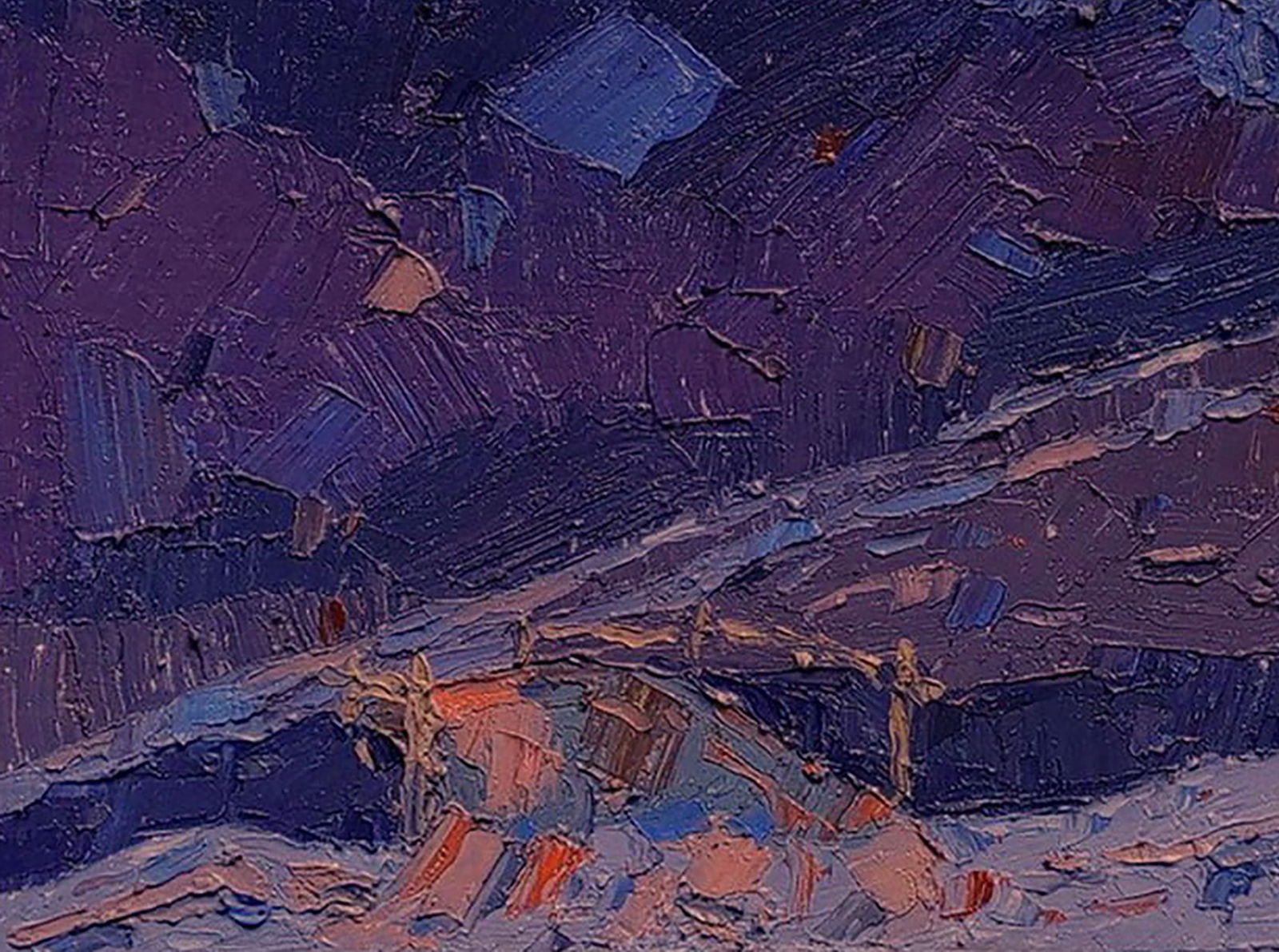 Oil painting It's getting dark Yaroslav Savchyn - 4