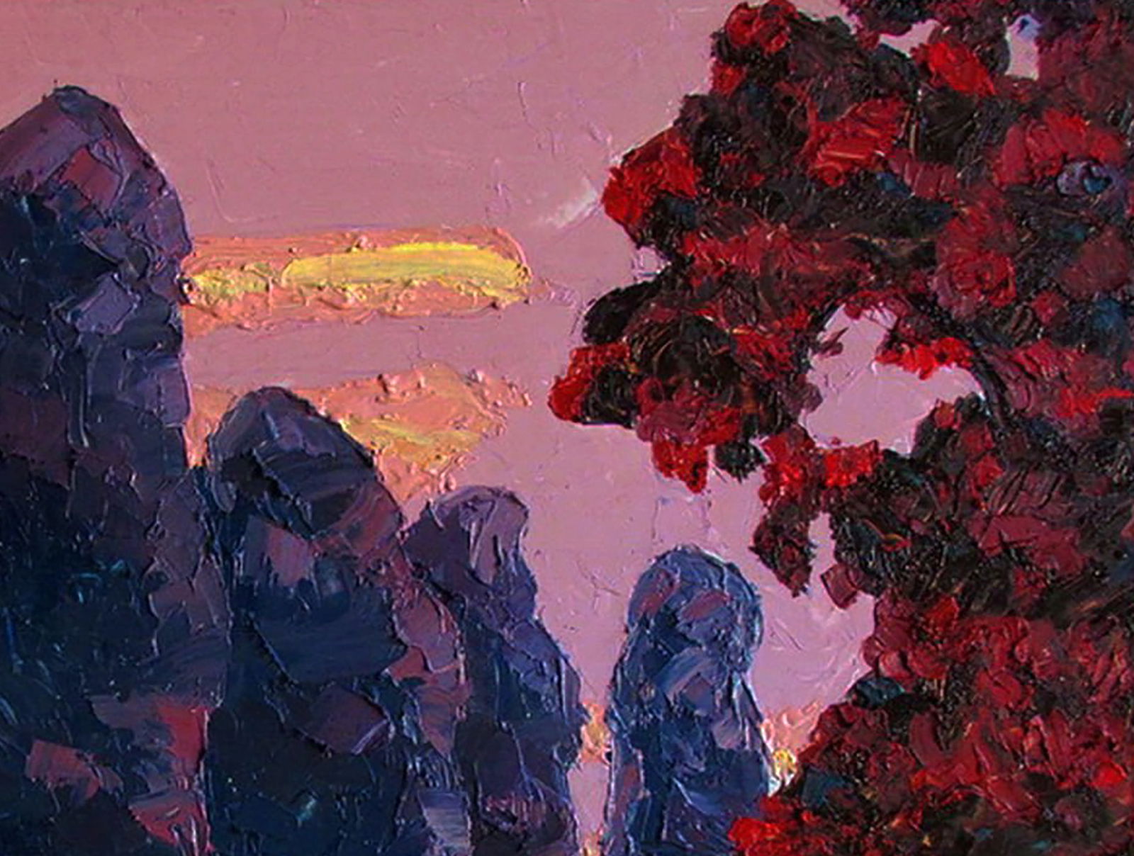 Oil painting Evening viburnum Yaroslav Savchyn - 3