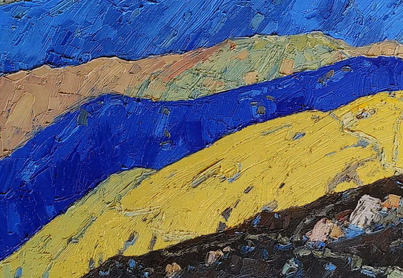 Oil painting Mountain meadows Yaroslav Savchyn - 4