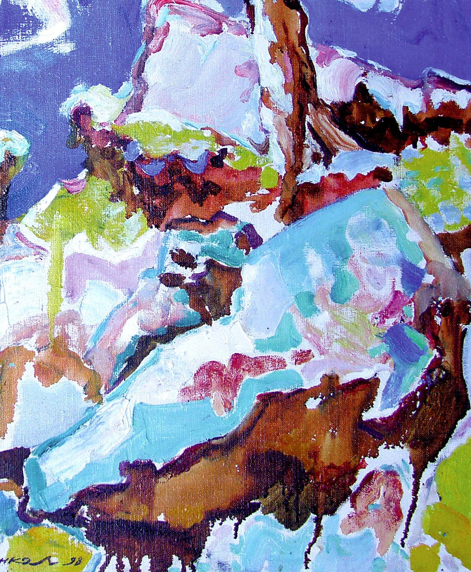 Oil painting In the mountains Leonid Pavlenko - 5