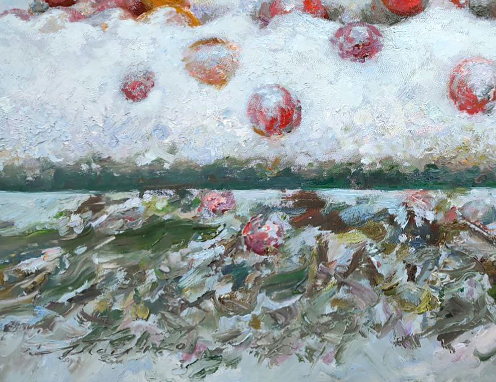 Oil painting In the parent's garden Leonid Pavlenko - 4