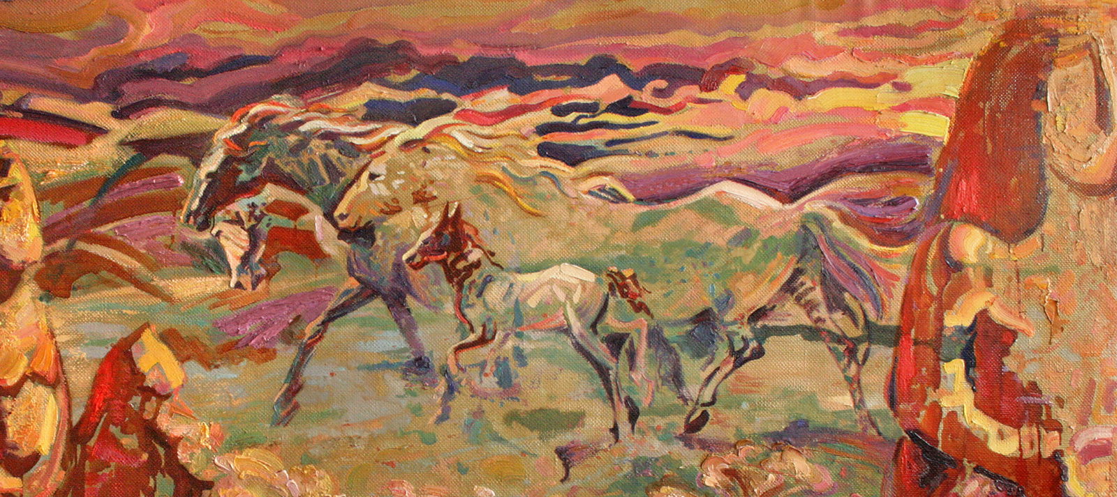 Oil painting In the steppe Leonid Pavlenko - 3