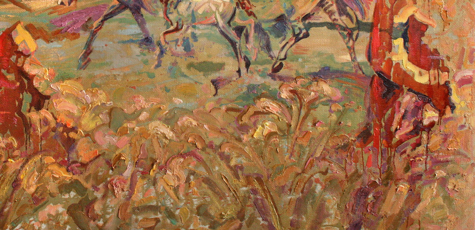 Oil painting In the steppe Leonid Pavlenko - 5