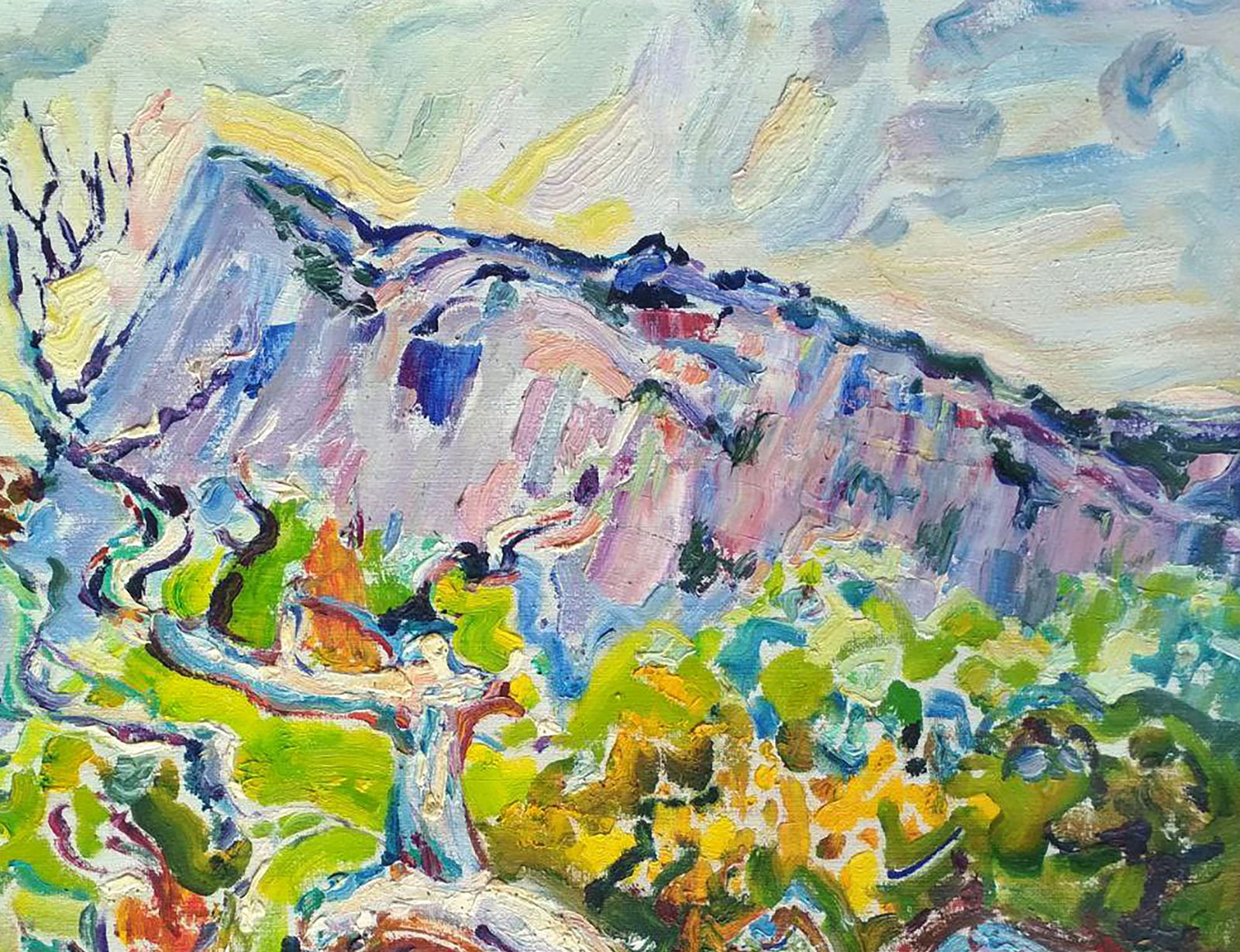 Oil painting Spring morning in the mountains Leonid Pavlenko - 3