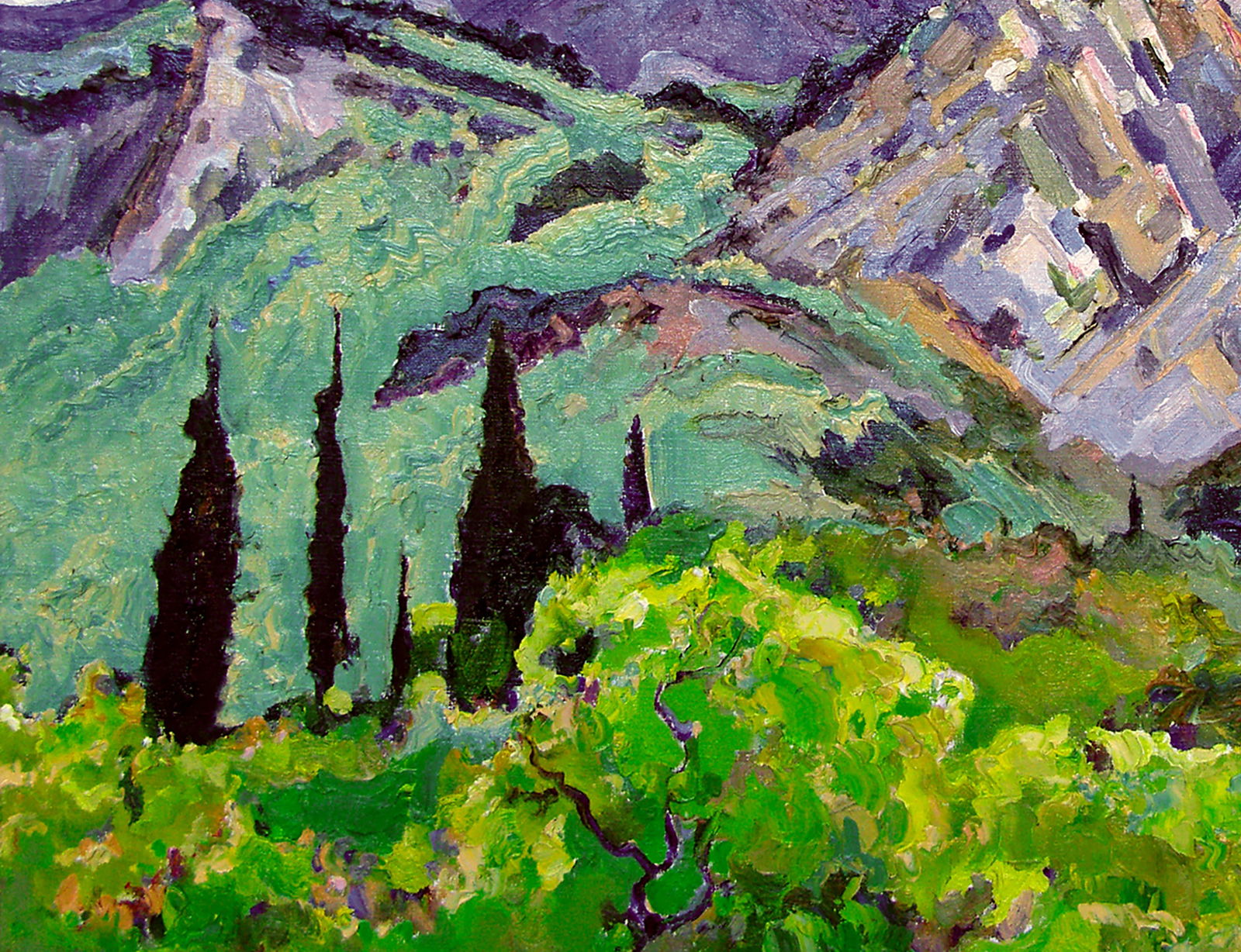 Oil painting Spring in the mountains Leonid Pavlenko - 4