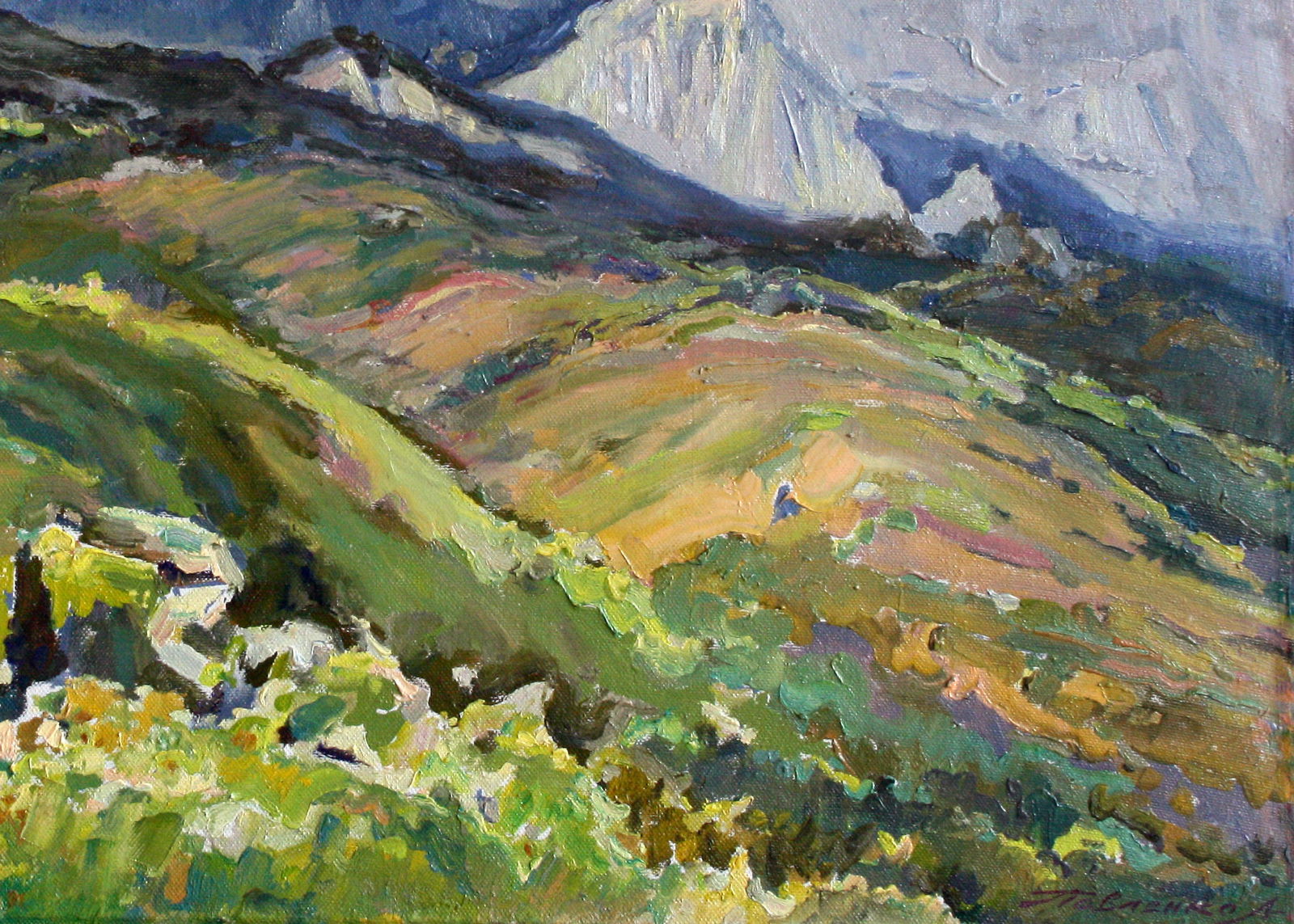 Oil painting With mountain views Leonid Pavlenko - 5
