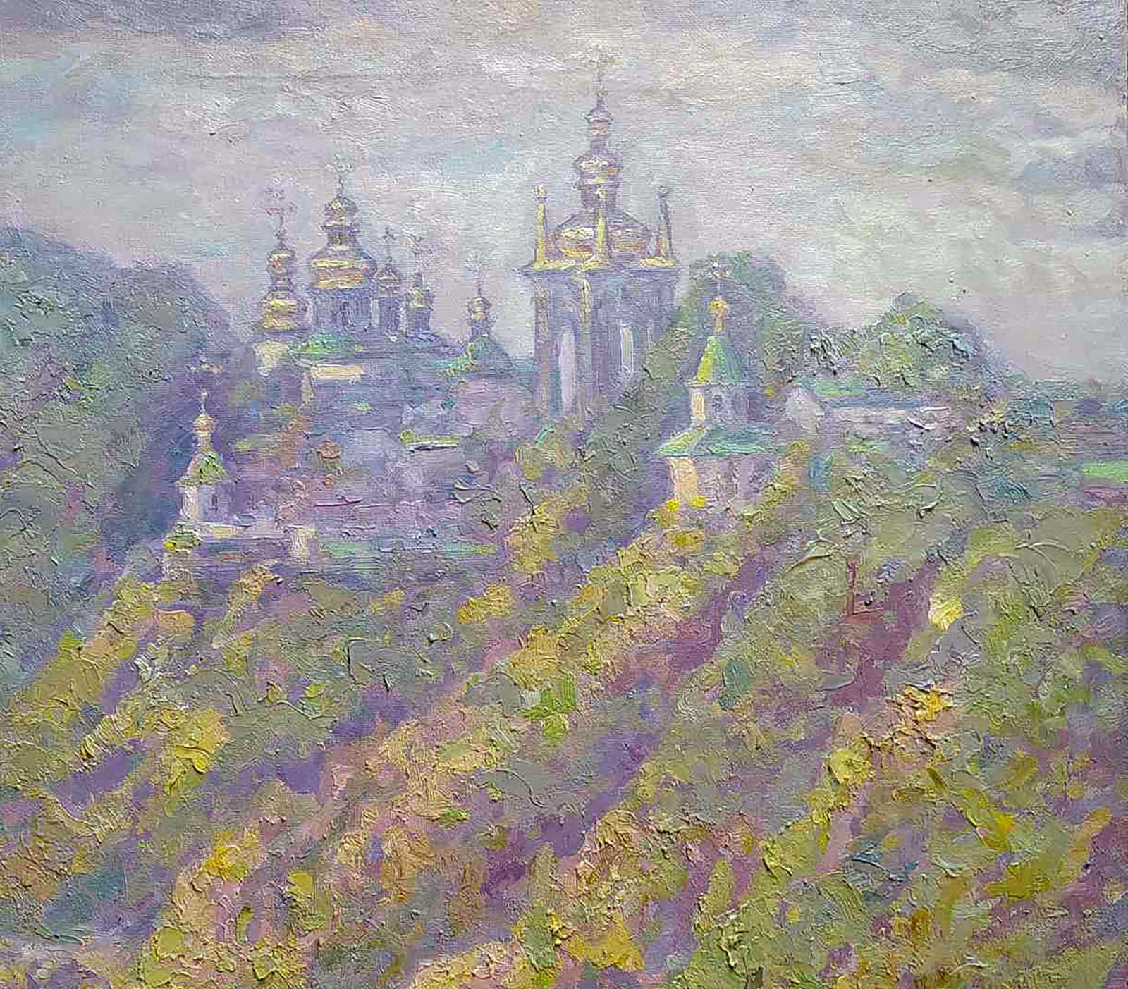 Oil painting View of the Lavra Leonid Pavlenko - 3