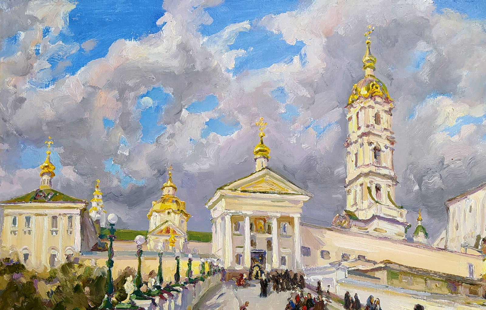 Oil painting Entrance to the Lavra Leonid Pavlenko - 2