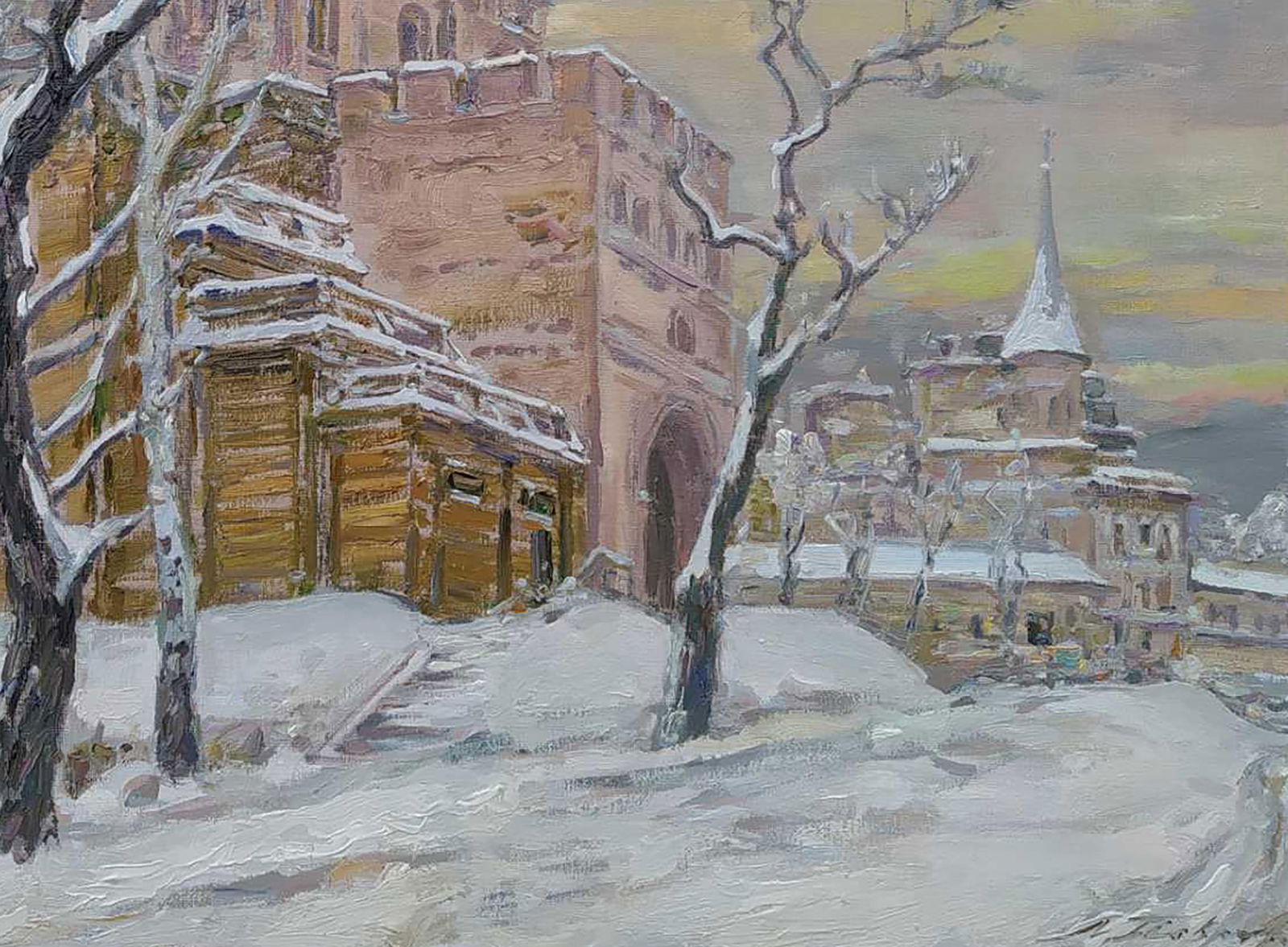 Oil painting Golden Gate Leonid Pavlenko - 5