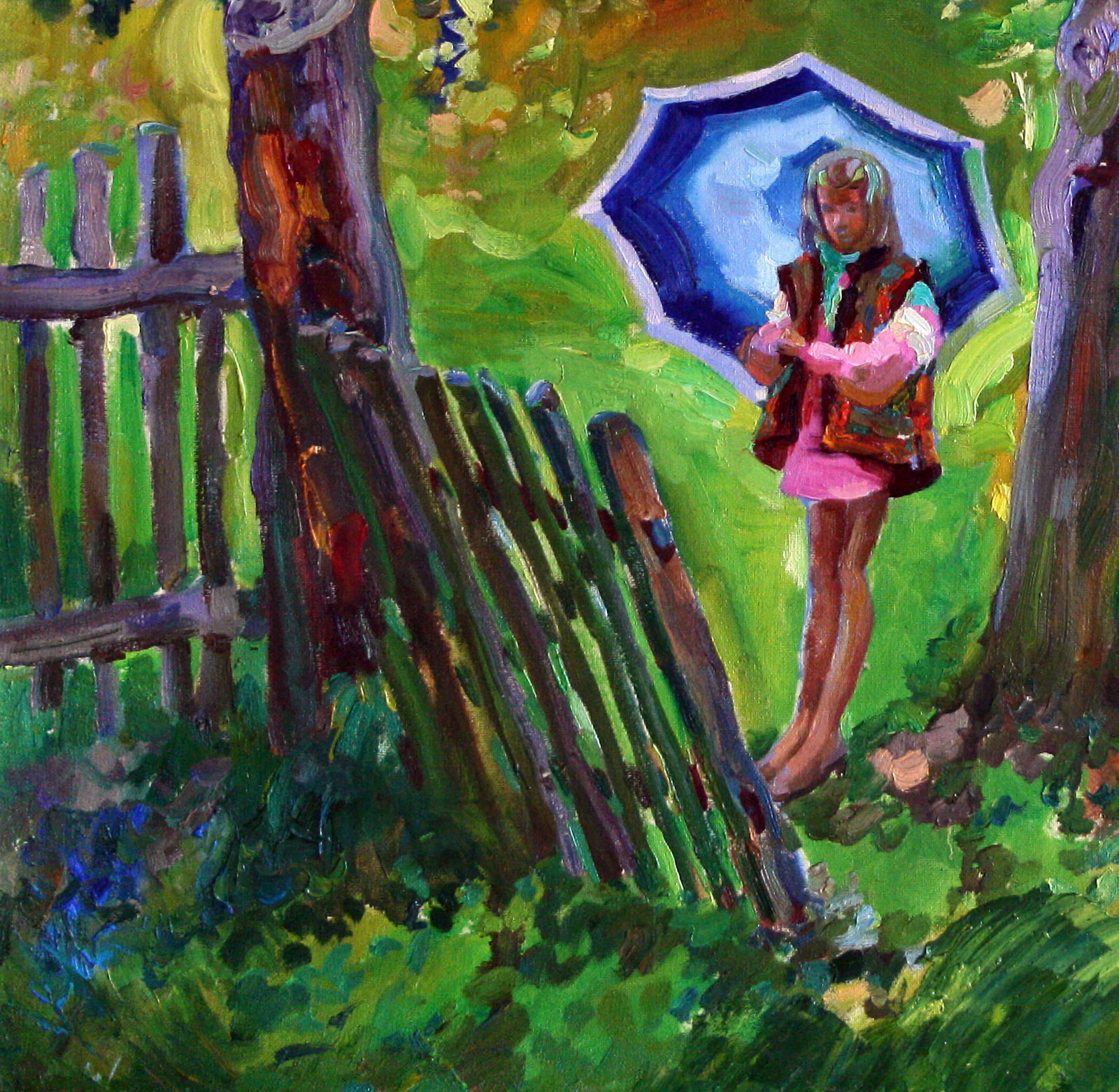 Oil painting Summer rain Leonid Pavlenko - 4