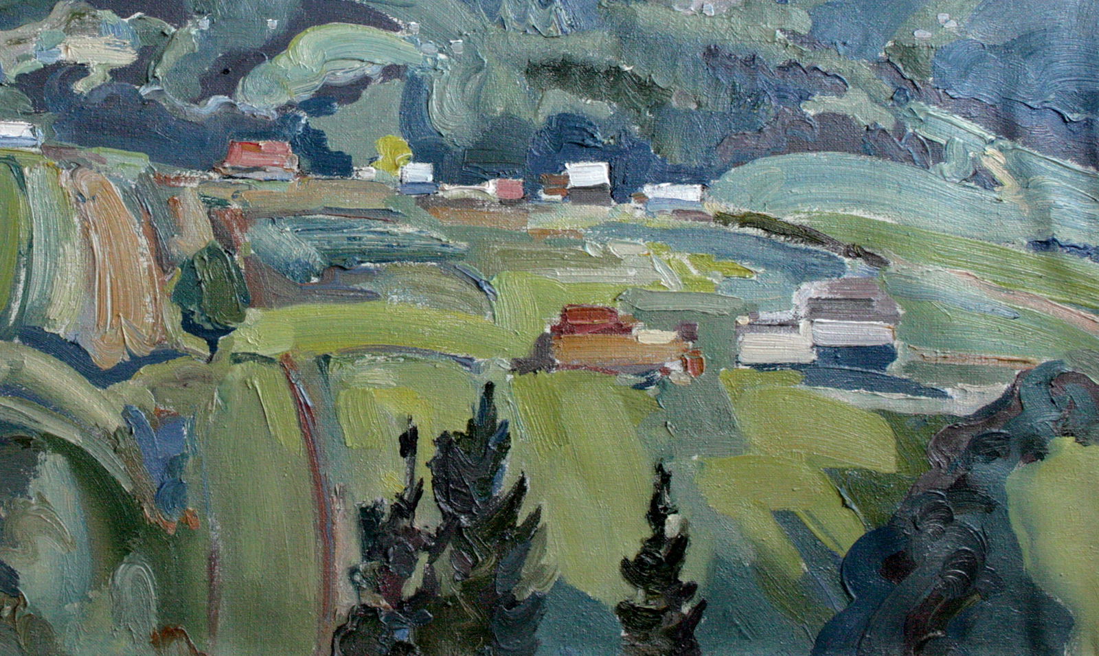 Oil painting Malachite Mountains Leonid Pavlenko - 5