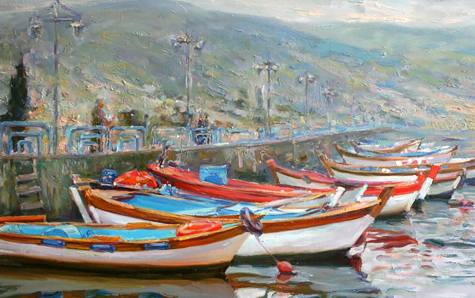 Oil painting On the pier Leonid Pavlenko - 2