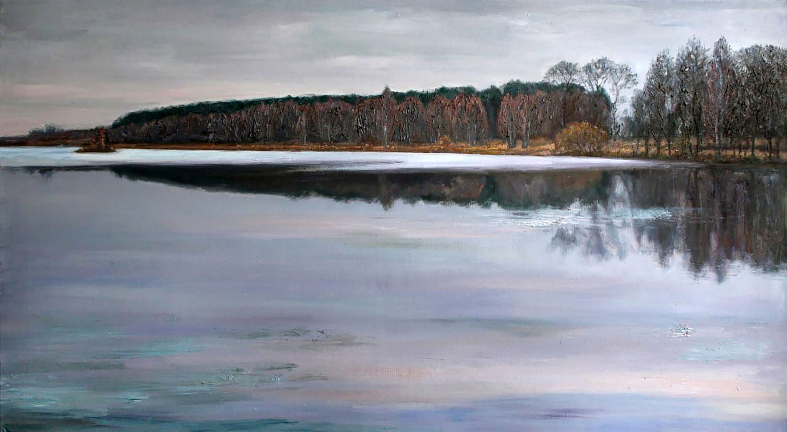 Oil painting Autumn balance Leonid Pavlenko: Title: Oil painting Autumn balance Leonid Pavlenko Description: 57PAVL Painter: Leonid Pavlenko Size: 80x140 cm/31.49x55.11 inches Components: oil, canvas Original painting CONDITION: excellent 