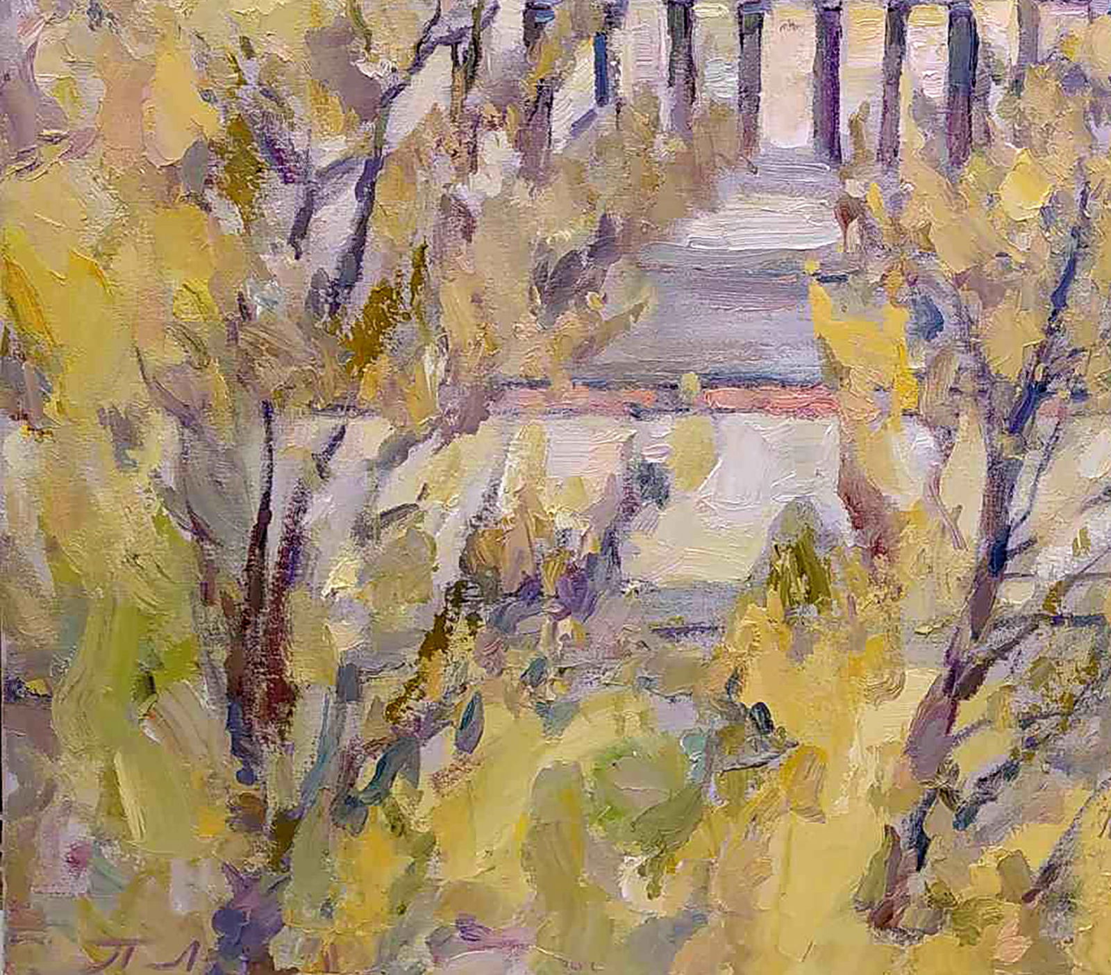 Oil painting Autumn in the city Leonid Pavlenko - 4