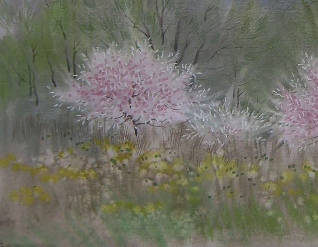 Watercolor painting Blooming spring nature Valery Savenets - 3