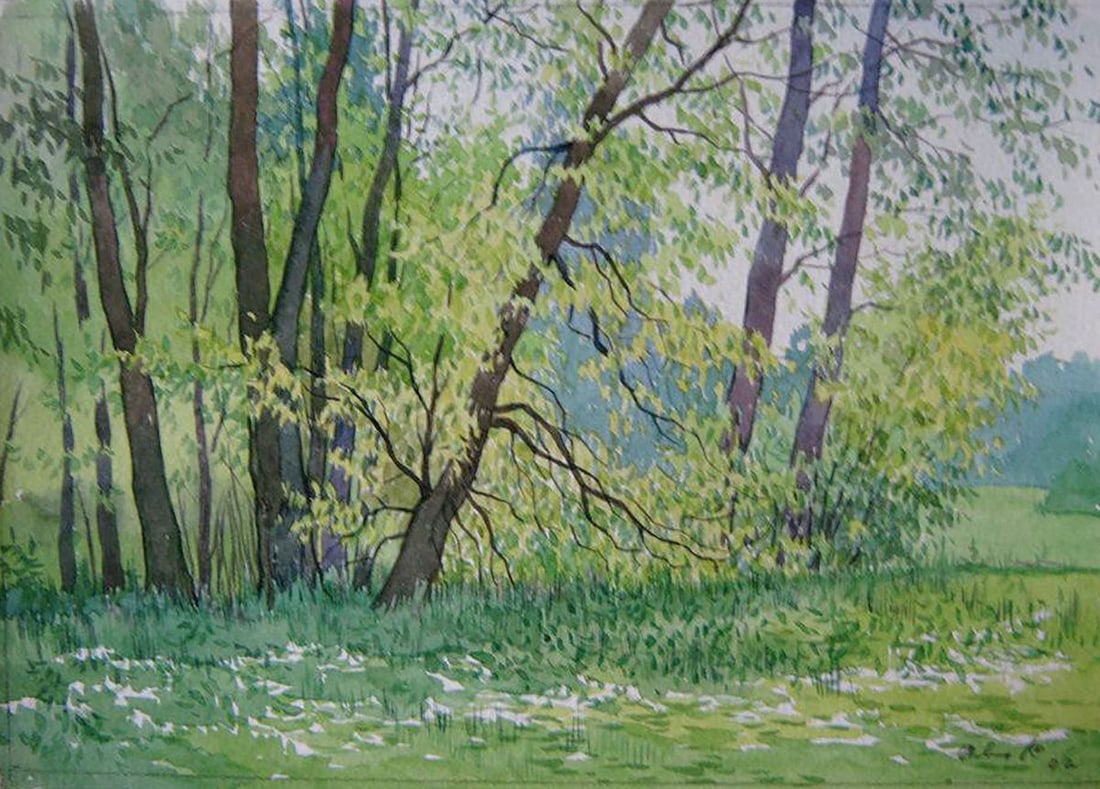 Watercolor painting Summer sketch Kalebets Valery: Title: Watercolor painting Summer sketch Kalebets Valery Description: NoSav 128 *** ABOUT THIS PAINTING *** * TITLE: "Summer sketch" * ARTISTS: Kalebets Valery * SIZE: 18x25 cm/'7.08x9.84 inches' * ME