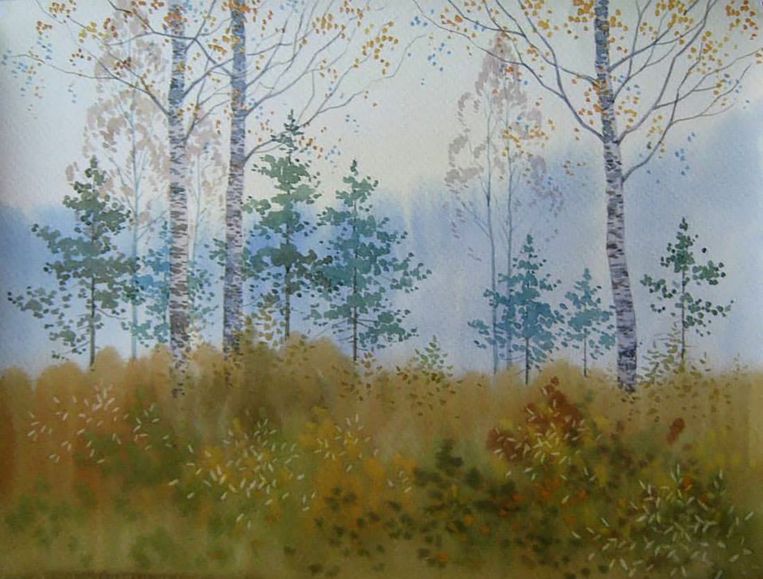 Watercolor painting Twilight. Etude Kalebets Valery: Title: Watercolor painting Twilight. Etude Kalebets Valery Description: NoSav 133 *** ABOUT THIS PAINTING *** * TITLE: "Twilight. Etude" * ARTISTS: Kalebets Valery * SIZE: 30x40 cm/'11.81x15.74 inches