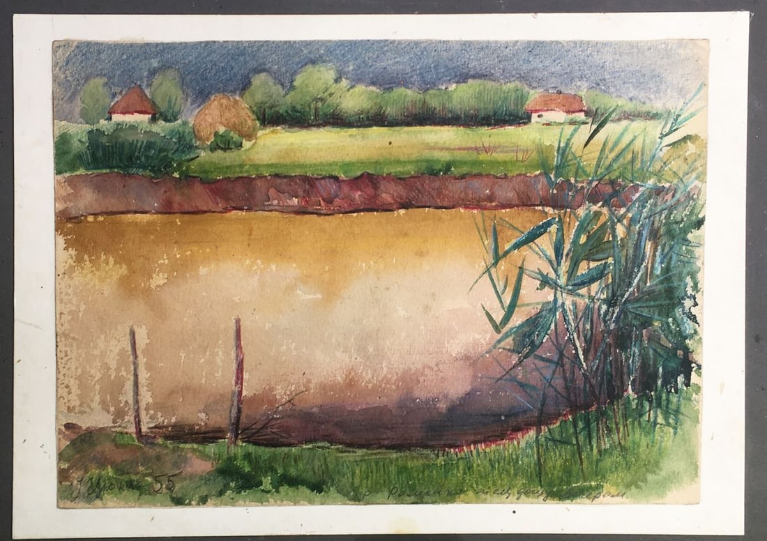 Watercolor painting Evening after rain Tsyupka Ivan Kirillovich: Title: Watercolor painting Evening after rain Tsyupka Ivan Kirillovich Description: No1011 *** ABOUT THIS PAINTING *** * TITLE: "Evening after rain" * ARTISTS: Tsyupka Ivan Kirillovich * SIZE: -x- cm/