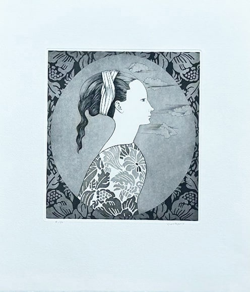 Kaoru Saito (1931 - 2021): Work - A: ARTIST/TITLE:Kaoru Saito (1931 - 2021): Work - ADate:1979Medium:MezzotintEdition:Limited Edition #4/80Condition:The print is in excellent, never framed condition. It is signed and sealed by the