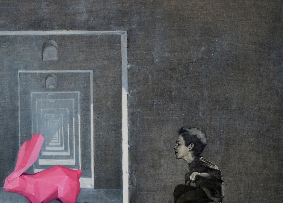 Oil painting Rabbit in the maze Oleg Kateryniuk - 7