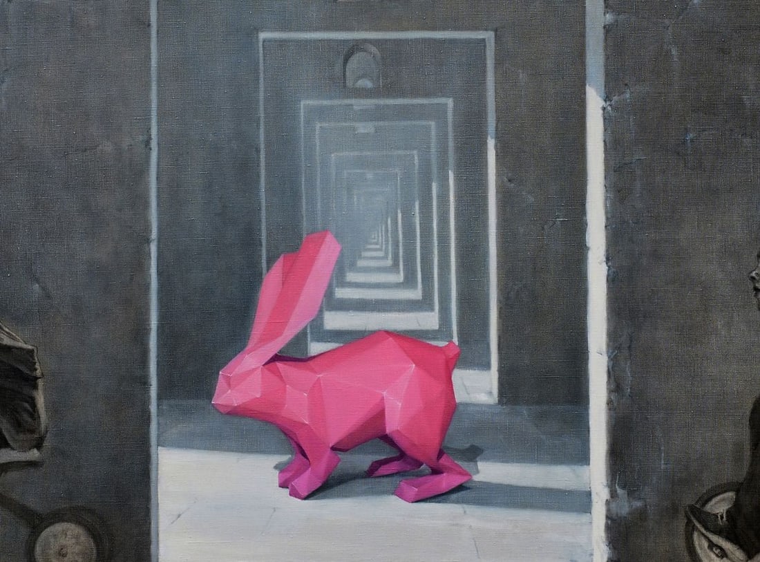 Oil painting Rabbit in the maze Oleg Kateryniuk - 8