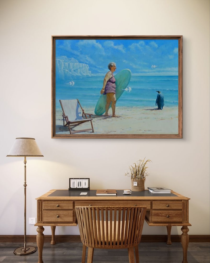 Oil painting Cold seashore Oleg Kateryniuk - 2