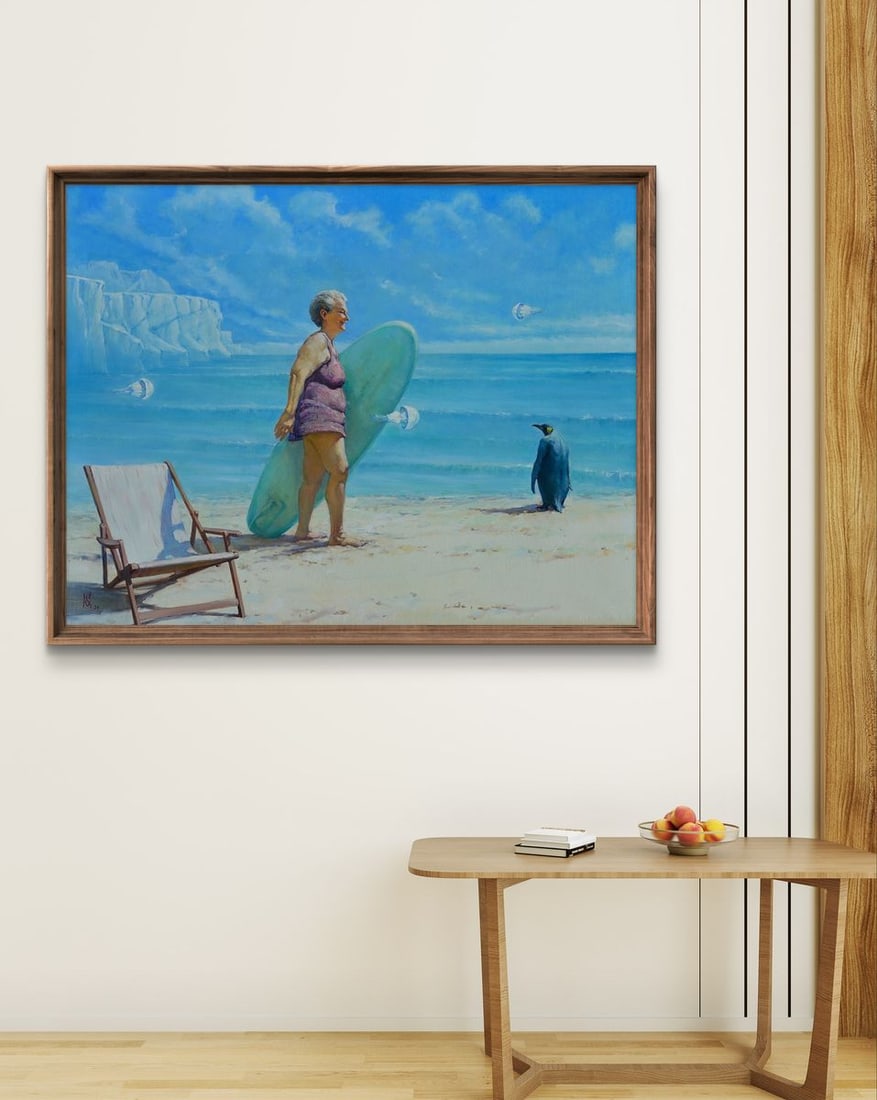 Oil painting Cold seashore Oleg Kateryniuk - 3