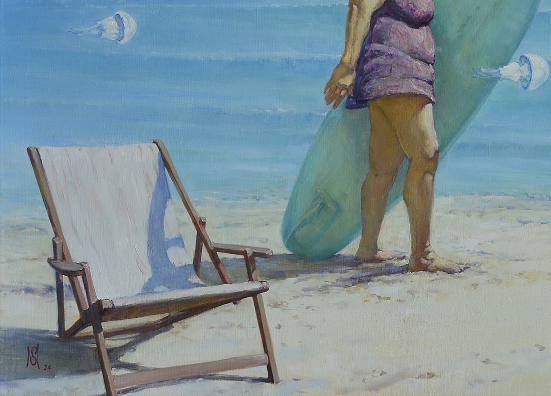 Oil painting Cold seashore Oleg Kateryniuk - 5