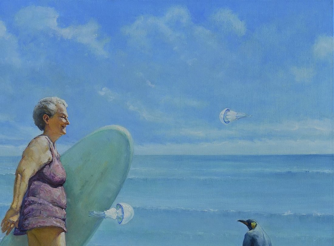 Oil painting Cold seashore Oleg Kateryniuk - 7