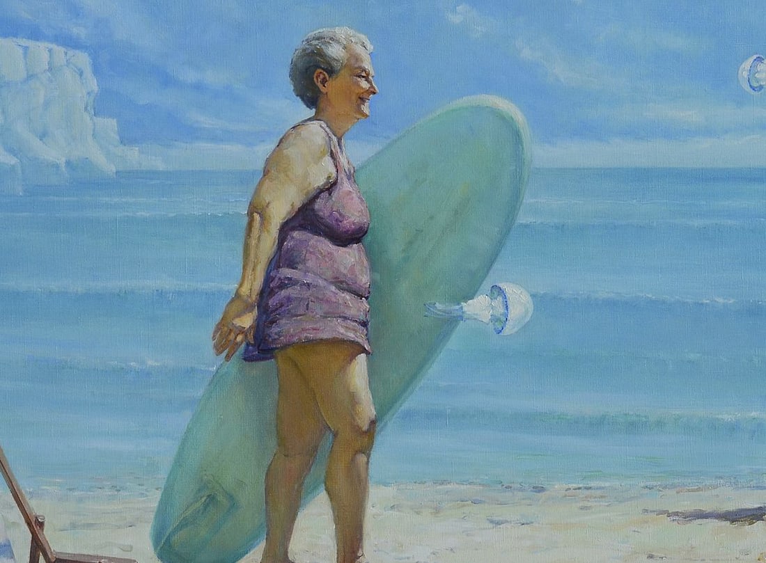 Oil painting Cold seashore Oleg Kateryniuk - 8