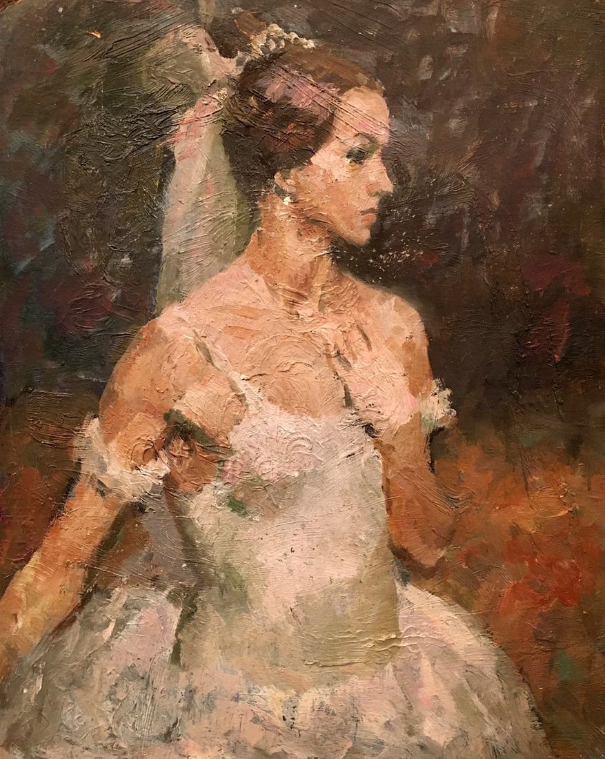 Oil painting Portrait of a girl Gorshkov Nikolay Dorofeevich: Title: Oil painting Portrait of a girl Gorshkov Nikolay Dorofeevich Description: No.Verne 2 *** ABOUT THIS PAINTING *** * TITLE: "Portrait of a girl" * ARTISTS: Gorshkov Nikolay Dorofeevich * SIZE: 60