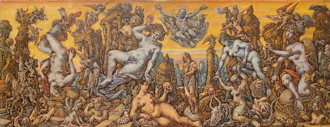 Oil painting Portrait of a soldier Litvinov Oleg Arkad'yevich: Title: Oil painting Portrait of a soldier Litvinov Oleg Arkad'yevich Description: No.Litv 1029 *** ABOUT THIS PAINTING *** * TITLE: "fall of babylon" * ARTISTS: Litvinov Oleg Arkad'yevich * SIZE: