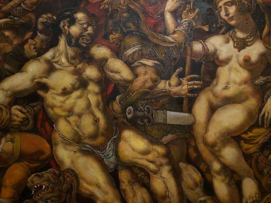 Oil painting Samson and Delilah Litvinov Oleg Arkad'yevich: Title: Oil painting Samson and Delilah Litvinov Oleg Arkad'yevich Description: No.Litv 1030 *** ABOUT THIS PAINTING *** * TITLE: "Samson and Delilah" * ARTISTS: Litvinov Oleg Arkad'yevich * SIZE: