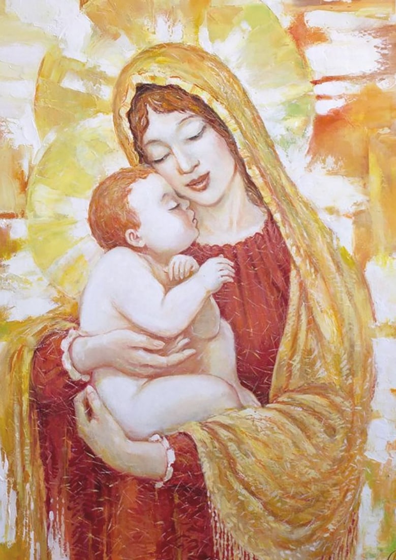 Oil painting Lullaby Titinin Yurii: Title: Oil painting Lullaby Titinin Yurii Description: No.Dub 3 *** ABOUT THIS PAINTING *** * TITLE: "Lullaby" * ARTISTS: Titinin Yurii * SIZE: 80x70 cm/'31.49x27.55 inches' * MEDIUM: oil, canvas *