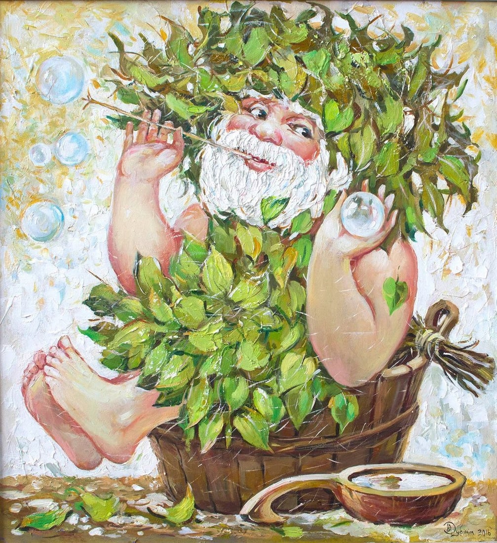 Oil painting Goblin Titinin Yurii: Title: Oil painting Goblin Titinin Yurii Description: No.Dub 36 *** ABOUT THIS PAINTING *** * TITLE: "Goblin" * ARTISTS: Titinin Yurii * SIZE: 50x60 cm/'19.68x23.62 inches' * MEDIUM: oil, canvas * HAN