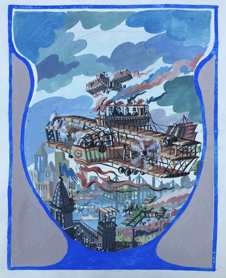 Watercolor painting Series of paintings "Flight" Alexander Arkadievich Litvinov: Title: Watercolor painting Series of paintings "Flight" Alexander Arkadievich Litvinov Description: No.1416AAA *** ABOUT THIS PAINTING *** * TITLE: "Series of paintings "Flight" " * ARTISTS: