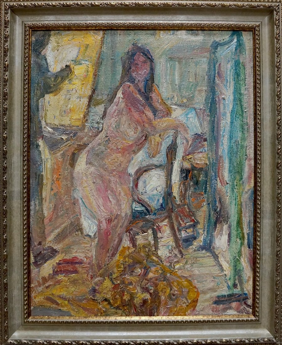 Oil painting Portrait of a figure girl Lebedeva Valentina Nikolaevna: Title: Oil painting Portrait of a figure girl Lebedeva Valentina Nikolaevna Description: No.Vern 1558 *** ABOUT THIS PAINTING *** * TITLE: "Portrait of a figure girl" * ARTISTS: Lebedeva Valentina