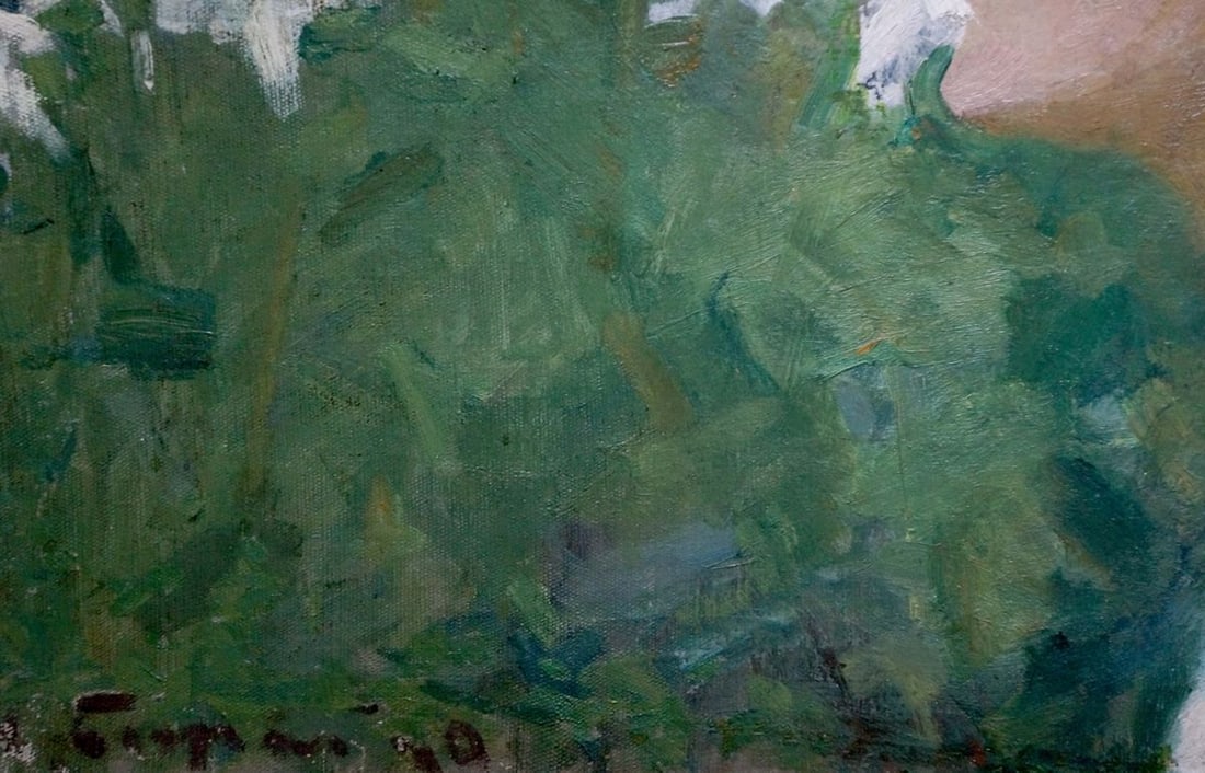 Oil painting In the garden Bozhiy Svyatoslav Mikhailovich - 2