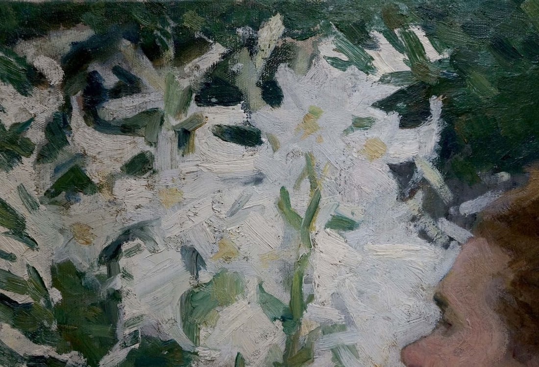 Oil painting In the garden Bozhiy Svyatoslav Mikhailovich - 3