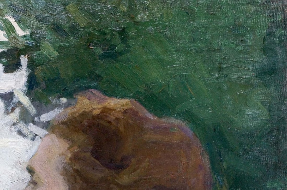 Oil painting In the garden Bozhiy Svyatoslav Mikhailovich - 4